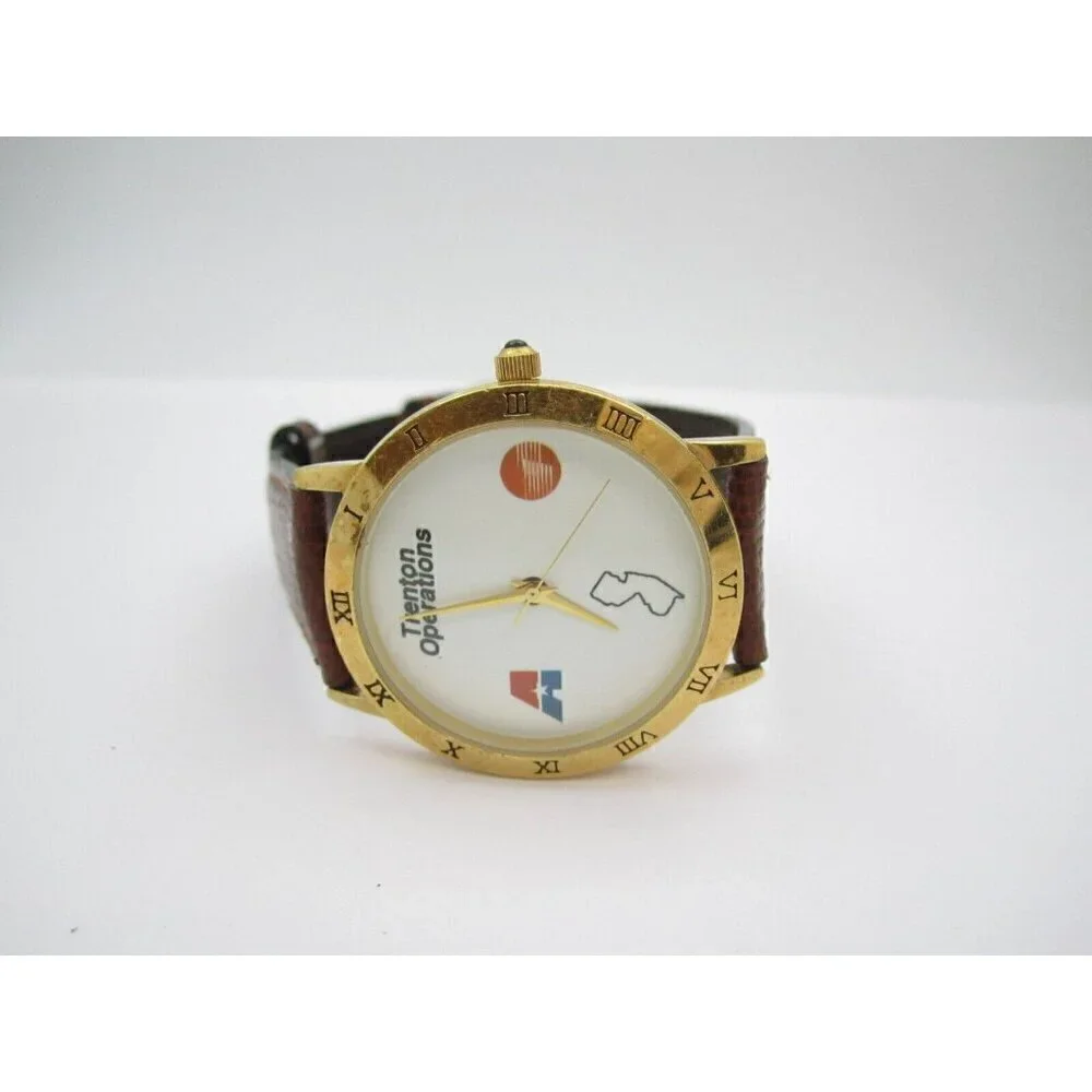Men Trenton Operation New Jersey 18K Gold Plating Analog 33mm Dial Watch (G523)‎
